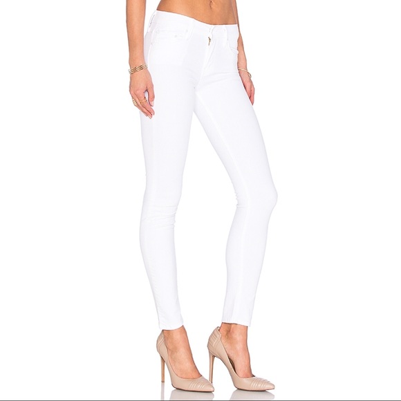 MOTHER White The Looker Ankle Crop Skinny Pants - Picture 2 of 12